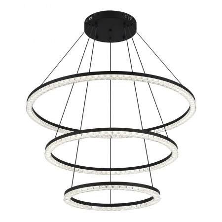 ST LUCE SL1018.403.03 Светильник подвесной ST-Luce черный/прозрачный LED 1*130W 4000K ЭВКЛИДИК