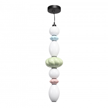 ST LUCE SL6134.453.01 Светильник подвесной ST-Luce черный/зеленый, розовый, синий, опаловый LED 1*32W 3000K ФЛОРЕНТИНИ