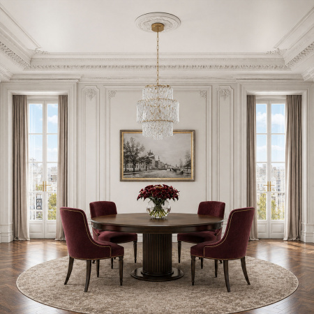 ST LUCE SL6138.303.04 Светильник подвесной ST-Luce латунь/прозрачный E14 4*40W РИТЦ