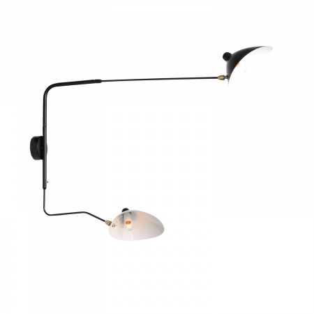 ST LUCE SL305.401.02 Светильник настенный ST-Luce Черный/Черный, Белый E27 2*60W СПРУЦЦО
