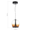 ST LUCE SL6014.413.01 Светильник подвесной ST-Luce Черный/Коричневый, Черный LED 1*17W 3000K РИПЛ
