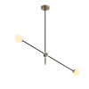 ST LUCE SL429.403.02 Светильник потолочный ST-Luce Черный, Золото/Белый G9 2*5W БАСТОН