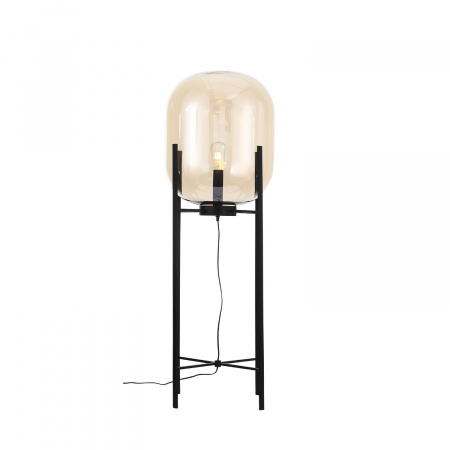 ST LUCE SL1050.525.01 Торшер ST-Luce Черный/Коньячный E27 1*40W (из 2-х коробок) БУРАСКА