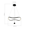 ST LUCE SL6209.403.35 Светильник подвесной ST-Luce Черный/Черный, Белый LED 1*35W 3000K ОРИОН