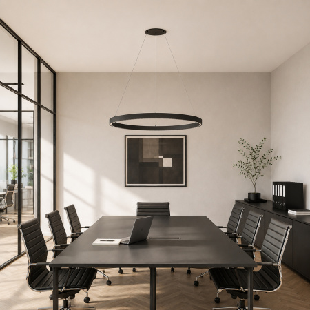 ST LUCE SL6238.433.01 Светильник подвесной ST-Luce черный/черный LED 1*32W 4000K ПАРИЛЛА