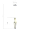 ST LUCE SL1242.153.01 Светильник подвесной ST-Luce Хром/Молочный G9 1*5W 4000K ЧИАРА