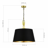 ST LUCE SL1759.303.03 Светильник подвесной ST-Luce Латунь/Черный E27 3*40W ЛИНГОТТИ