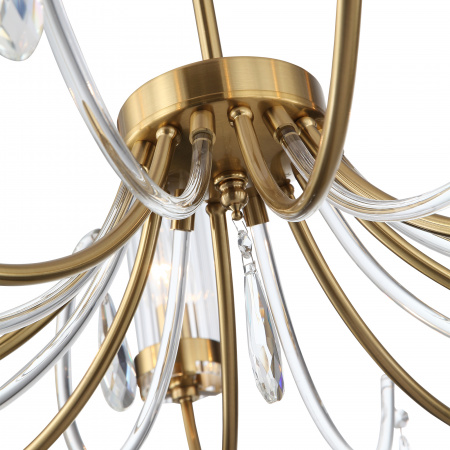 ST LUCE SL1400.303.06 Люстра подвесная ST-Luce Латунь/Латунь, Прозрачный E14 6*40W ИЛЛЮМИА