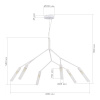 EVOLUCE SLE1129-503-06 Светильник подвесной Белый/Белый G9 6*5W КАЙТО